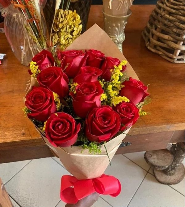 Ramalhete de rosas vermelhas
