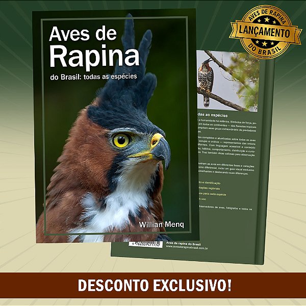 Livro Aves de Rapina do Brasil: todas as espécies