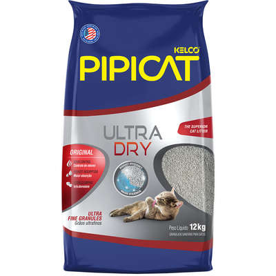 Areia Pipicat Ultra Dry 12 Kg