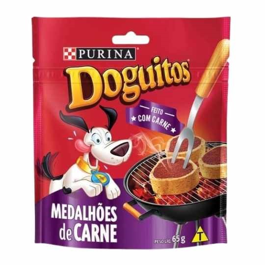 Doguitos Medalhoes De Carne 65 g