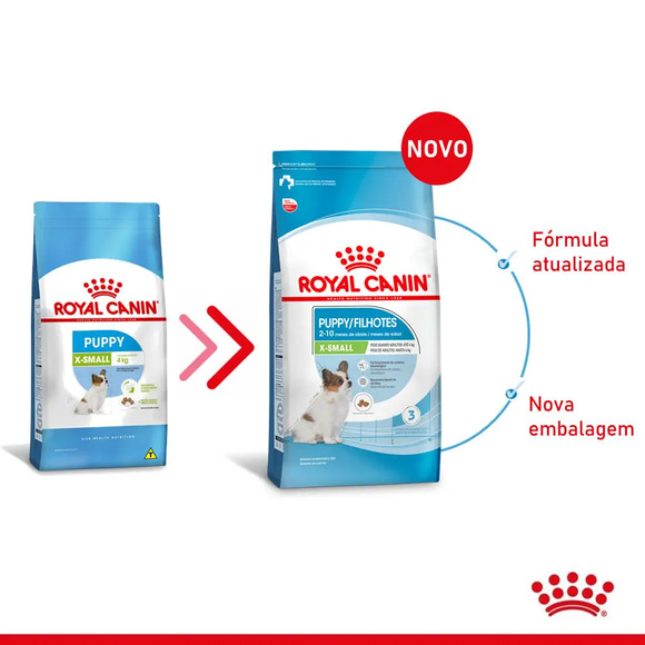 Ração Royal Canin X-Small Cães Filhotes 2,5 kg