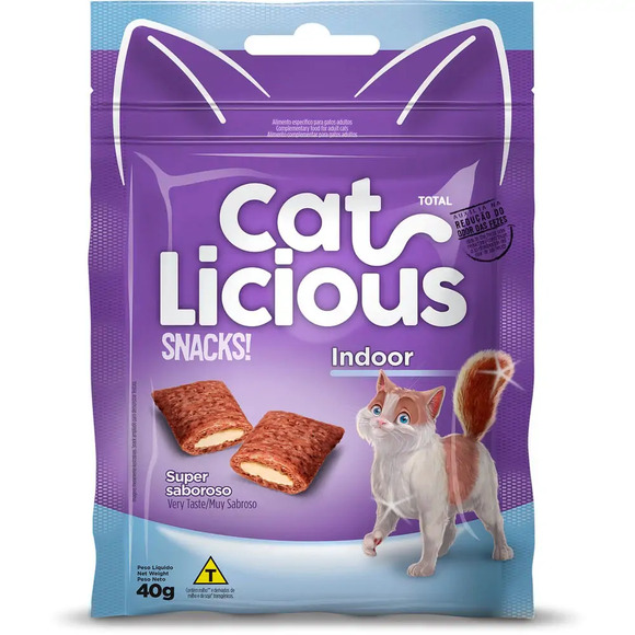 Petisco CatLicious Snacks Indoor 40 g