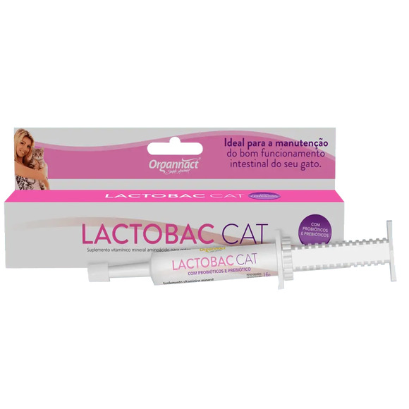 Lactobac Cat Organnact Suplemento Vitamínico 16 g