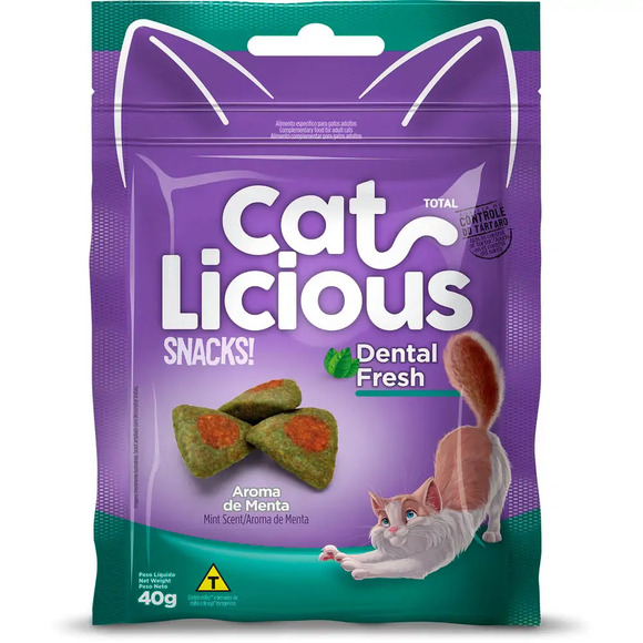 Petisco CatLicious Snacks Dental Fresh 40 g
