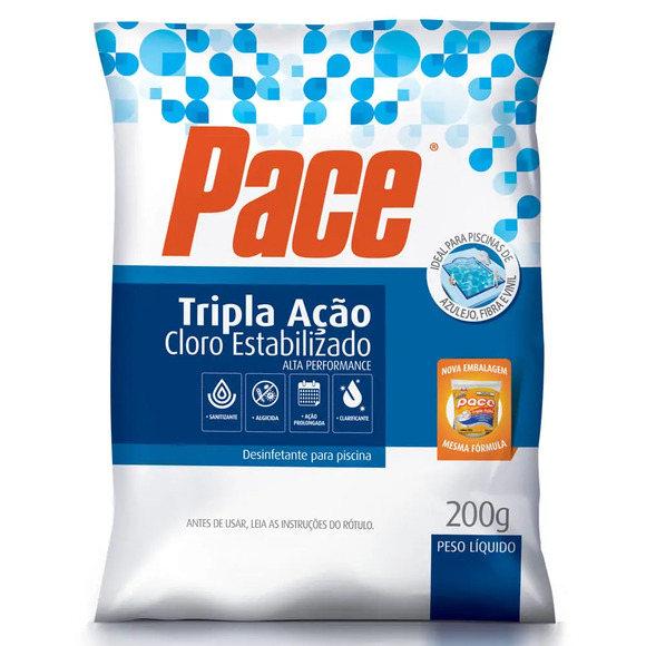 Pace Tripla Ação Cloro Estabilizado HTH 200 g