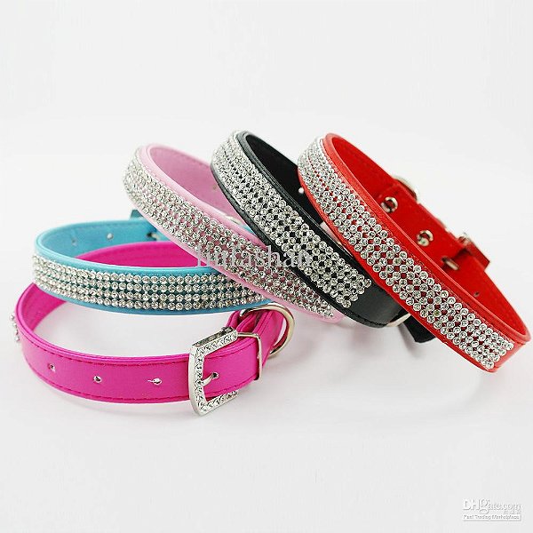 Coleira De Cao com Strass