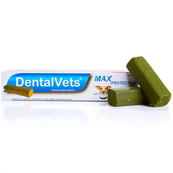 Dentalvets Max Protection Limpa Dentes para Cachorro Raças Medias Único