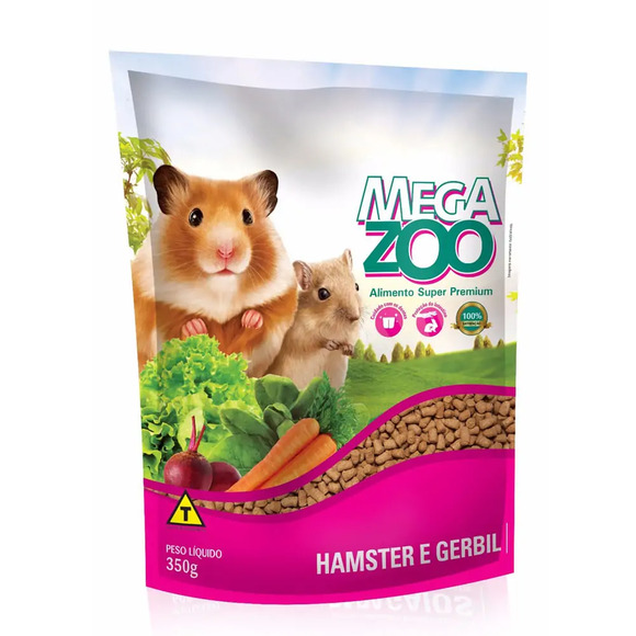 Ração para Hamster e Gerbil Megazoo 350 g