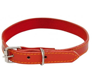 Coleira Couro Forrada Nº 08