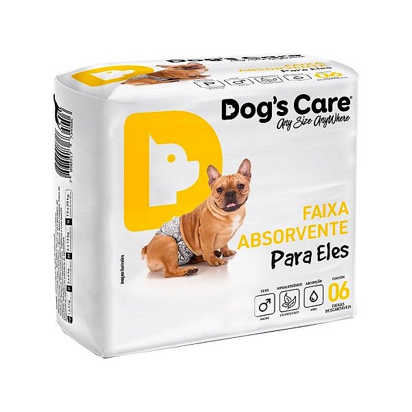 Fralda Higiênica Macho Dogs Care 6 unidades G