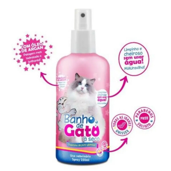 Banho De Gato A Seco Catmypet 250ml Fragrância: Puro Glamour
