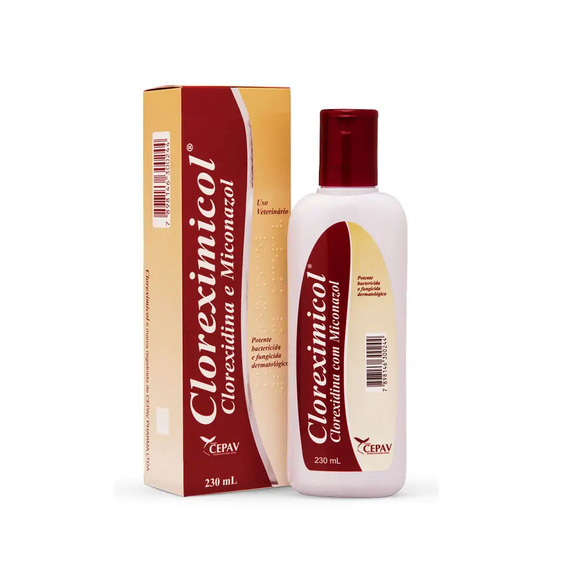Cloreximicol Shampoo para Cães e Gatos Cepav 230 ml