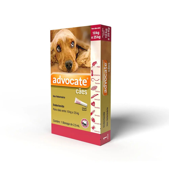 Antipulgas Advocate Cães 10 a 25kg 1 pipeta