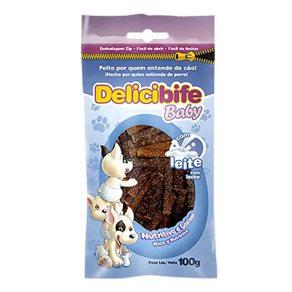 Petisco Delicibife Baby com Leite 100g