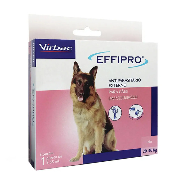 Antipulgas e Carrapatos Effipro Cães 20 a 40kg 2,68 ml