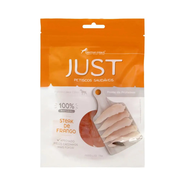 Petisco para Cachorro German Hart Just Steak de Frango 75 G