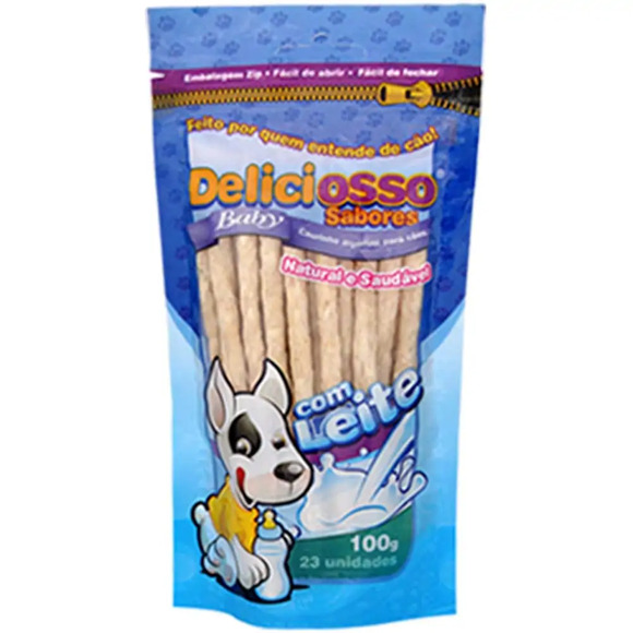 Petisco Deliciosso Baby Fino Leite 100g