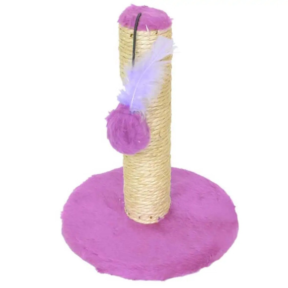 Arranhador Liso 1 Andar Rosa Único