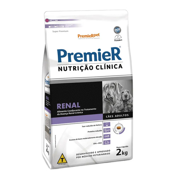 Ração Premier Nutrição Clínica Renal Cães Adultos 2 kg