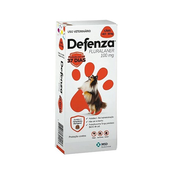 Defenza 100mg - 4 5 a 10kg