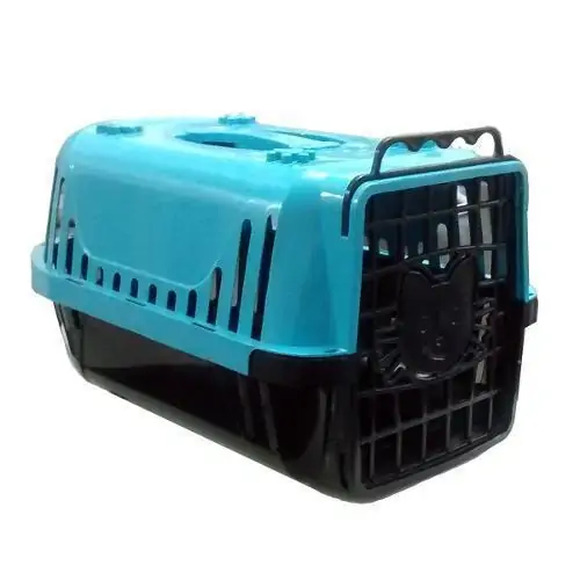 Caixa De Transporte Para Gato Travel Azul Único