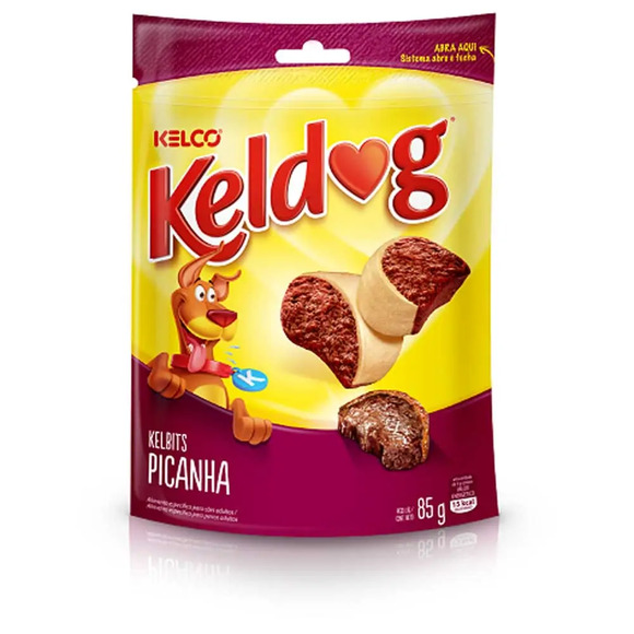 Petisco Keldog Kelbits de Picanha Kelco 85 g