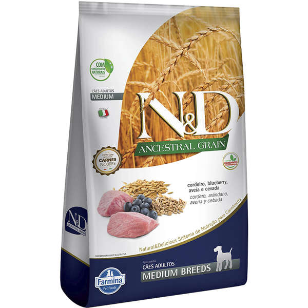 N/D Ancestral Cao Cordeiro Adulto Medium 10,1 Kg