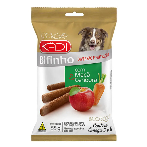 Bifinho Maçã e Cenoura Kadi 55 g