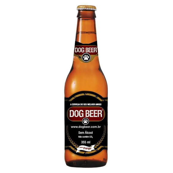 Dogbeer Cerveja Para Cachorro Sabor Frango 355Ml Único