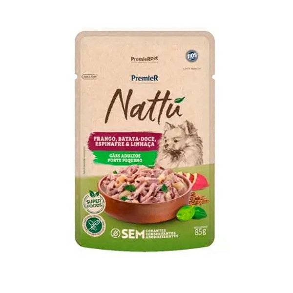 Premier nattu gourmet caes ad pp fran-bat doce 85 g