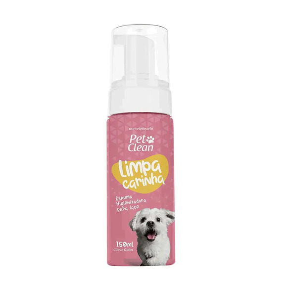 Espuma Higienizadora Limpa Carinha Pet Clean 150 ml