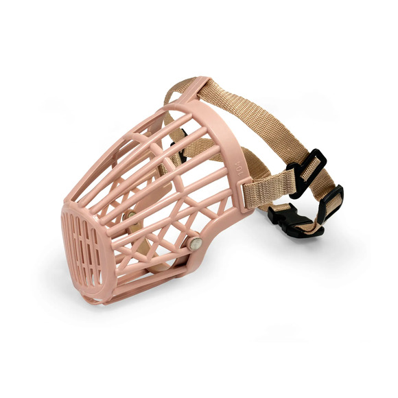 Focinheira Plástica Com Ajuste Para Cães M