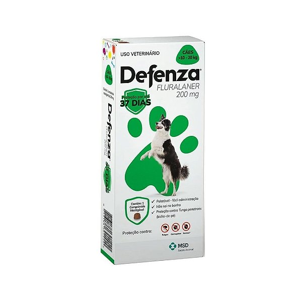 Defenza 200mg - 10 a 20kg