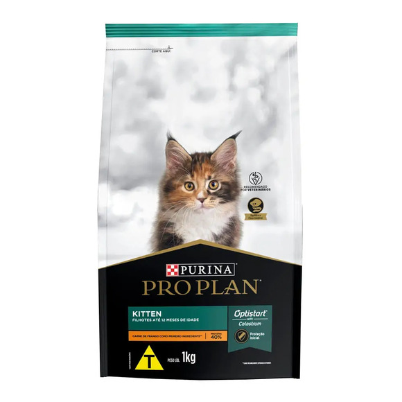 Ração Pro Plan Gatos Filhotes Frango e Arroz 1kg