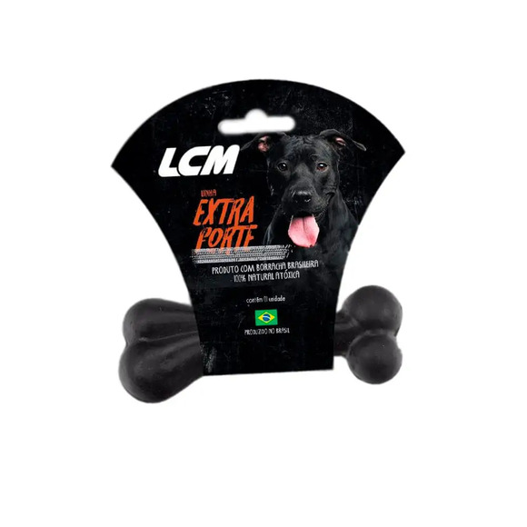 Osso Extra Forte Maciço de Borracha LCM Único
