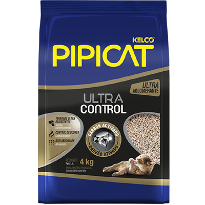 Areia Pipicat Ultra Control Carvao 4 Kg