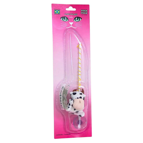 Varinha Pesca Gatos com CatNip Vaquinha PetPira Único