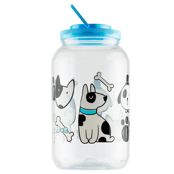 Pote Plástico Dog Bandeirante Azul 3,6 L