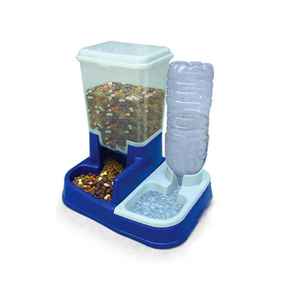 Comedouro e Bebedouro Dual Pet Chalesco Único