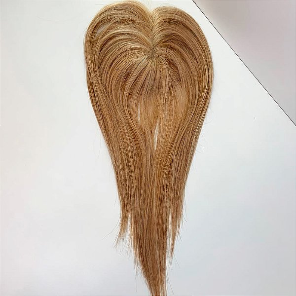 Topo para Cabeça Cabelo Humano Loiro 35cm