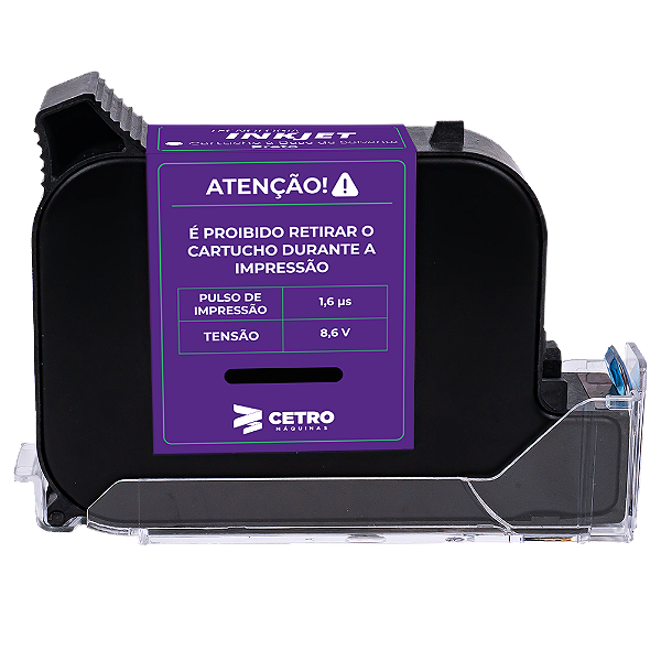 Cartucho para Inkjet à Base de Solvente - Tinta Preta