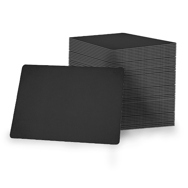 Bandeja Plástica Lisa Black Piano 24x14 para Seladora a Vácuo Skinpack - 1000 Unidades