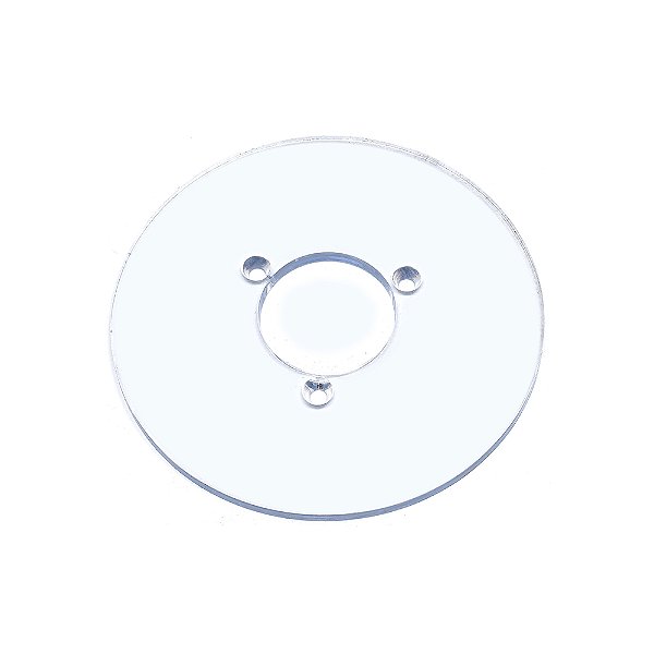 Disco Acrílico com 3 furos para Datadores CDPM M (Dy-8b) e CDPM AE (Hp241)