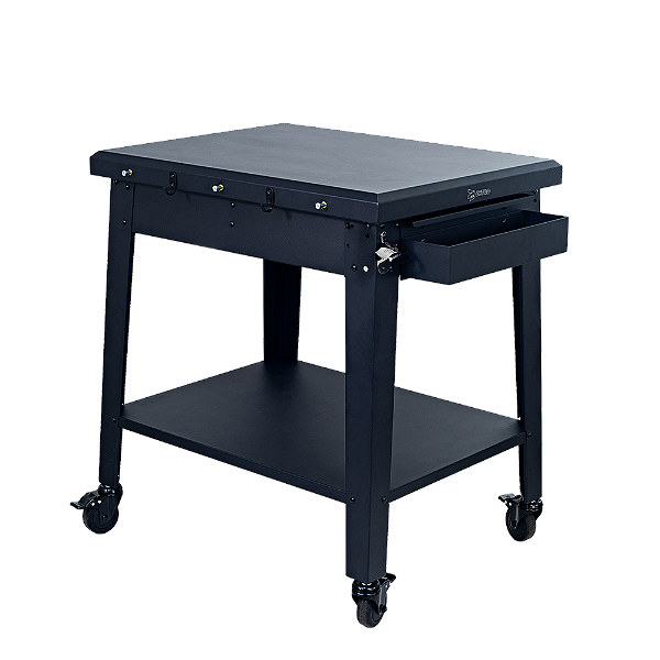 Mesa Pizzaiolo Extensível com Suporte para Fornos de Bancada