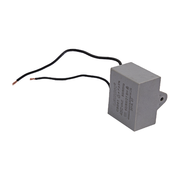 Capacitor de Partida 6uf 450V para Motor das Fechadoras de Caixas FXA 6050, FXC 5050 e Seladora Contínua SR 1680