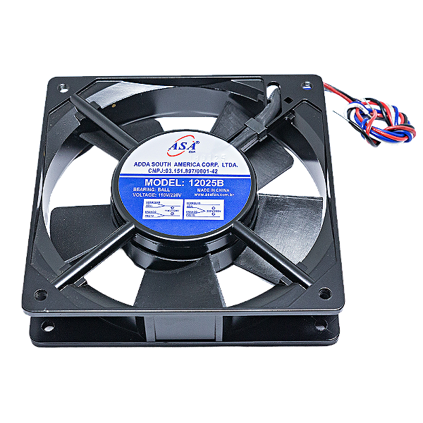 Micro Ventilador 127220 Quadrado 120 x 120 x 26mm para Painel