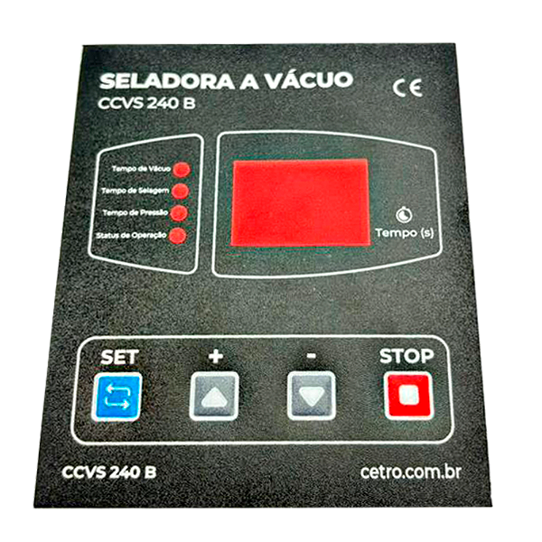 Adesivo do Painel para Seladora a Vácuo CCVS 240 (DZ 240)