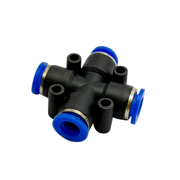 Conexão X Cruzeta - Tubo 8mm Pneumática