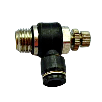 Regulador de Fluxo 1,4" - Tubo 6mm - Rosca 12,7mm - Pneumática