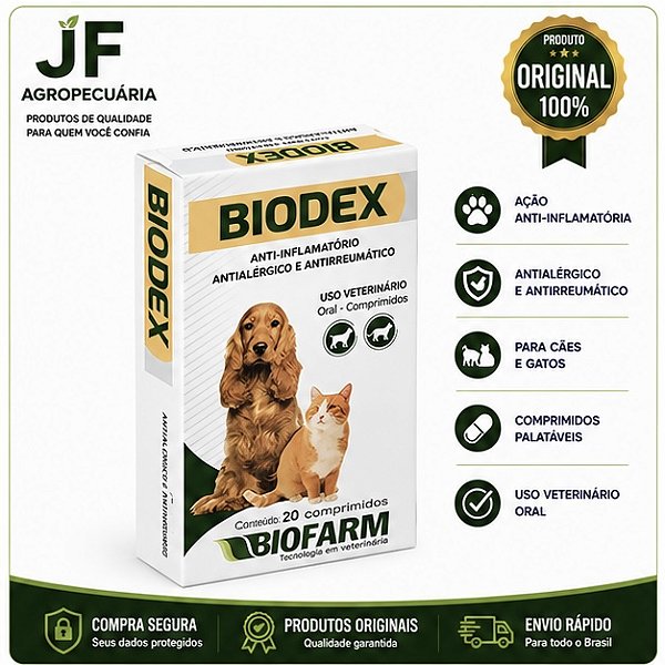 BIODEX C/G ORAL 20 CP.*